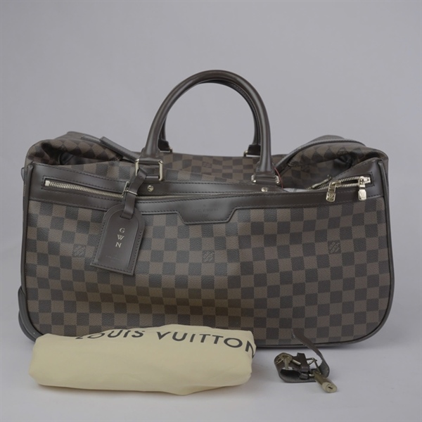 Túi LV du lịch ô vuông nâu kèm ổ+ 2 chìa sz48 KG+