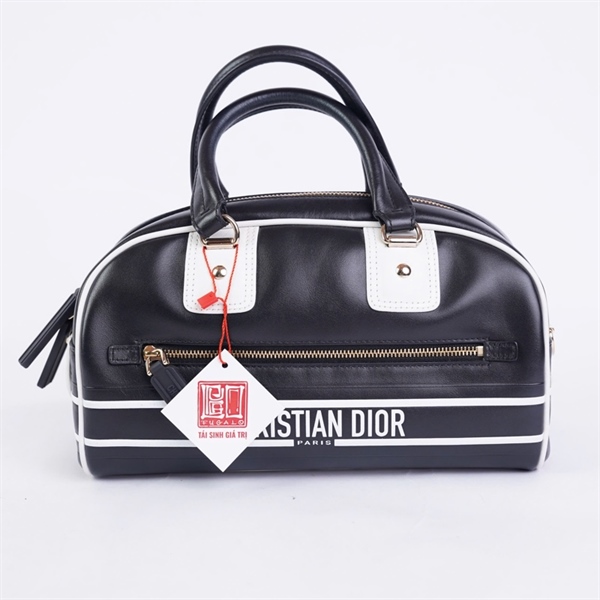 Túi Dior Bowling đen (85MA0212) sz25 (BQ) KG+