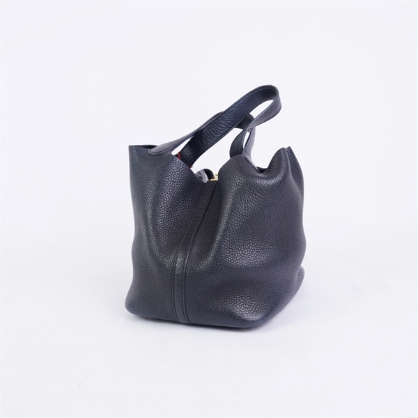 Túi Hermes Picotin đen kèm ổ khóa sz22 (BQ) KG+