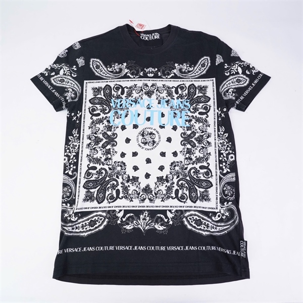 Áo thun Versace đen in họa tiết (BQ) KG+