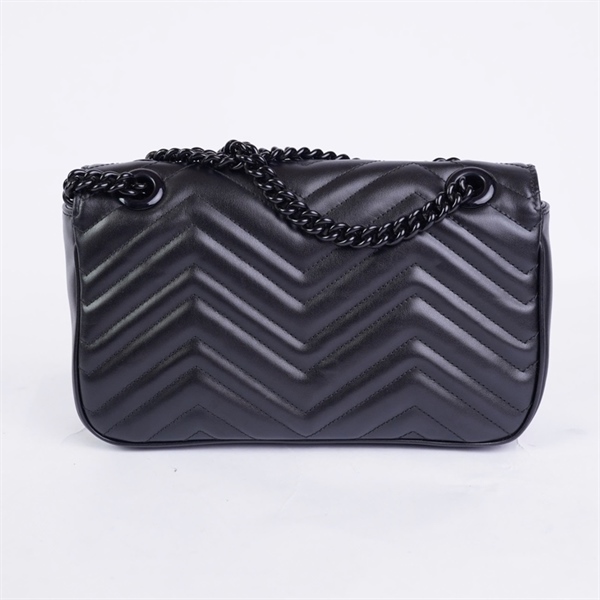 Túi GG Marmont đen (C038785081) sz25 (BQ) KG+