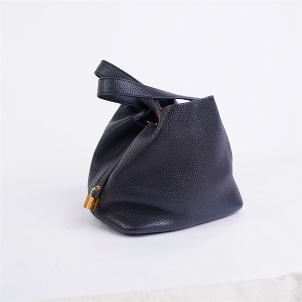 Túi Hermes Picotin đen kèm ổ khóa sz22 (BQ) KG+