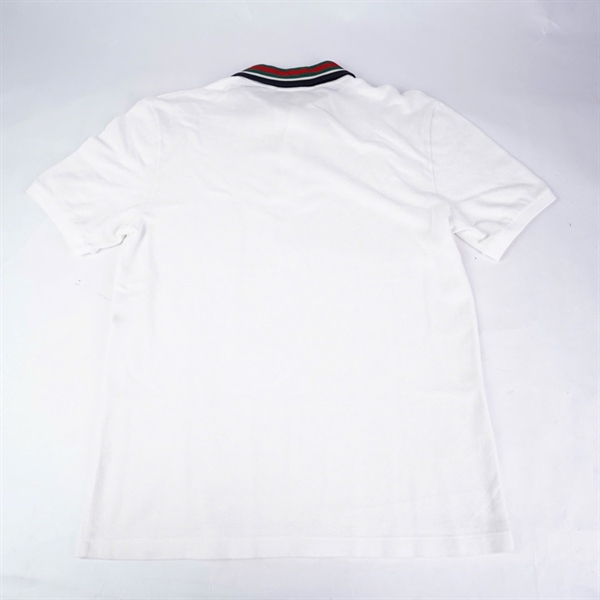 Áo thun GG trắng cổ sọc (BQ) KG+