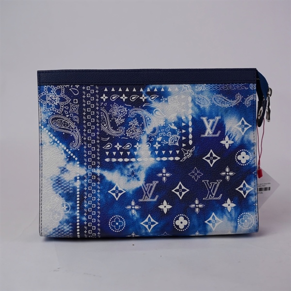 Túi LV Clutch xanh hoa trắng sz27 (BQ) KG+