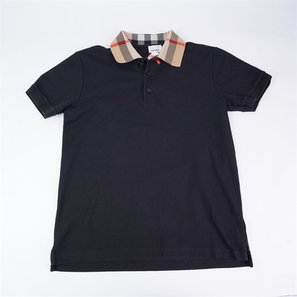 Áo thun BBR đen cổ sọc (BQ) KG+