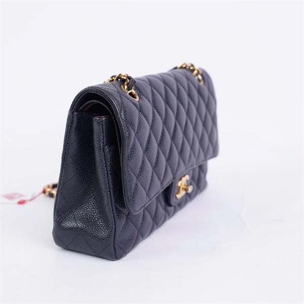 Túi Chanel Classic đen khóa vàng (19376519) sz25 (BQ) KG+