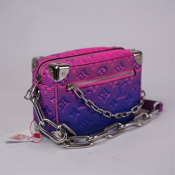 Túi LV Soft Trunk xanh hồng sz18 (BQ) KG+