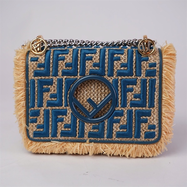 Túi Fendi cói chữ xanh (188-10429) sz19 (BQ) KG+