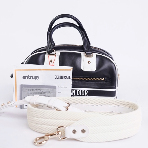 Túi Dior Bowling đen (85MA0212) sz25 (BQ) KG+