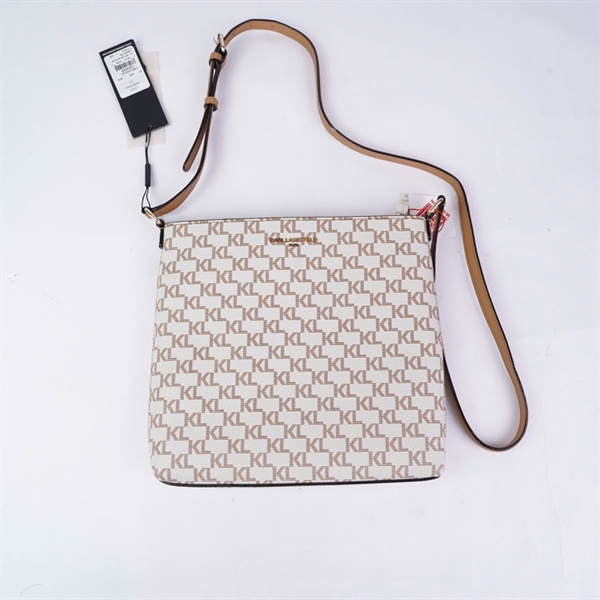 Túi Karl Lagerfeld trắng in chữ sz25 KG+