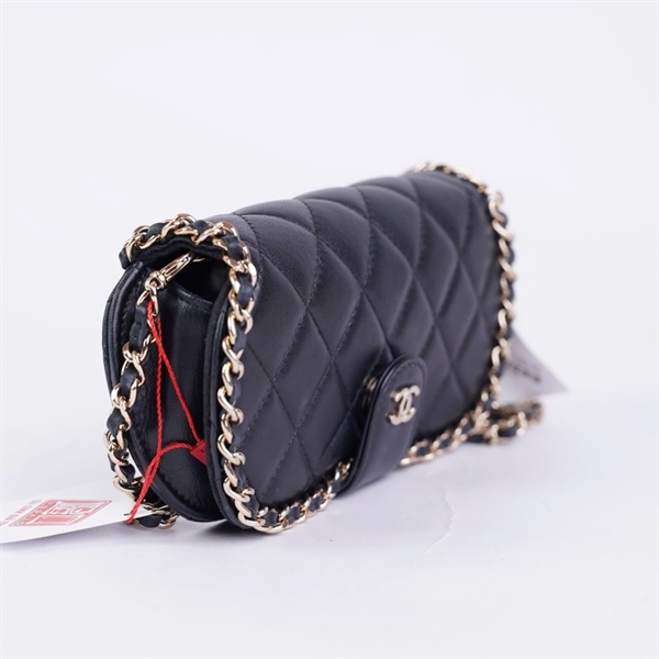 Túi Chanel đeo chéo đen (31965822) sz16 (BQ) KG+