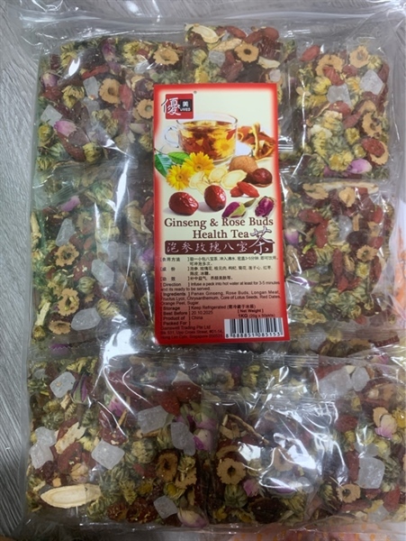 Trà Dưỡng Nhan Ginsen & Rose Buds Singapore - Túi 50 Gói