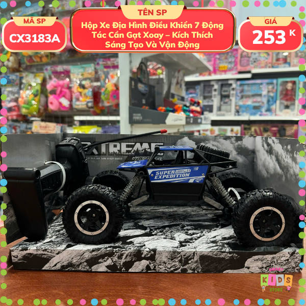 Xe Địa Hình Điều Khiển 7 Động Tác Cần Gạt Xoay – Kích Thích Sáng Tạo Và Vận Động