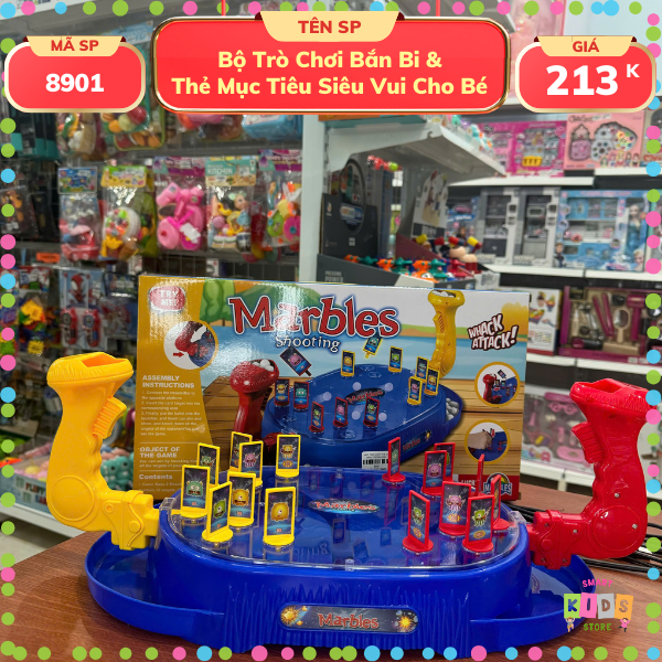 Bộ Trò Chơi Bắn Bi & Thẻ Mục Tiêu Siêu Vui Cho Bé