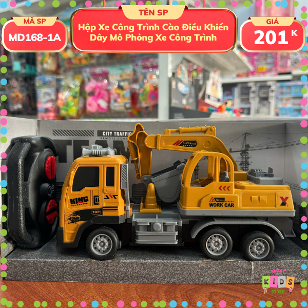 Xe Công Trình Cào Điều Khiển Dây Mô Phỏng Xe Công Trình