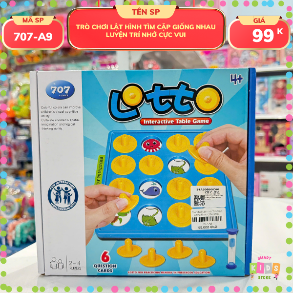 Trò Chơi Lật Hình Tìm Cặp Giống Nhau – Rèn Luyện Trí Nhớ Bé