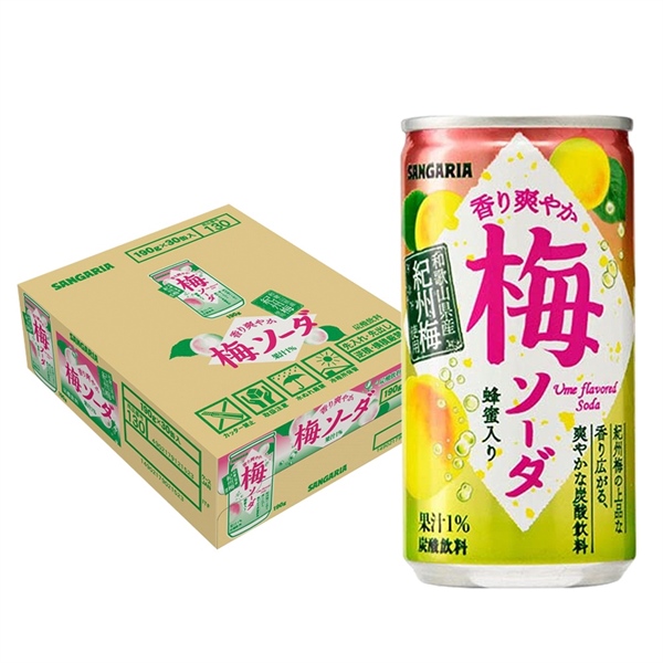 Soda mận Sangaria 190g