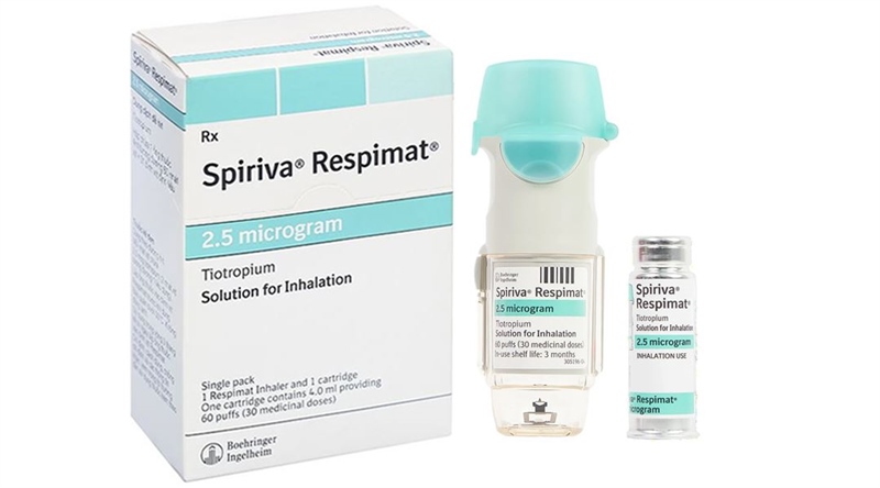 Thuốc Spiriva respimat 2,5mcg - Đức - Bình xịt điều trị viêm phế quản mạn (H*1lọ)