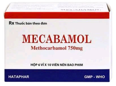 Thuốc Mecabamol (Methocarbamol 750mg) Hataphar (Hộp 6 vỉ x 10 viên)