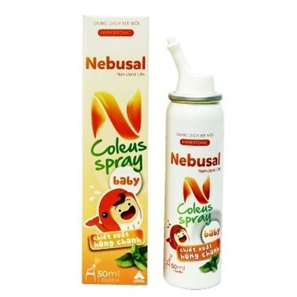 DD xịt mũi Nebusal coleus spray baby (Hộp 1 lọ 50ml) - CPC1 Hà Nội