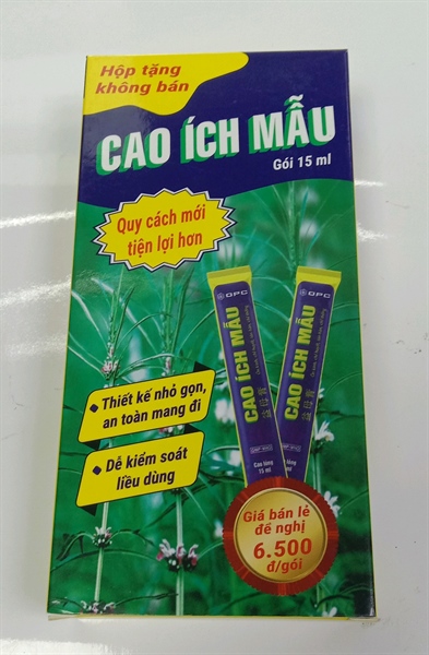 Thuốc Cao Ích Mẫu OPC điều hòa kinh nguyệt (Gói 15ml)