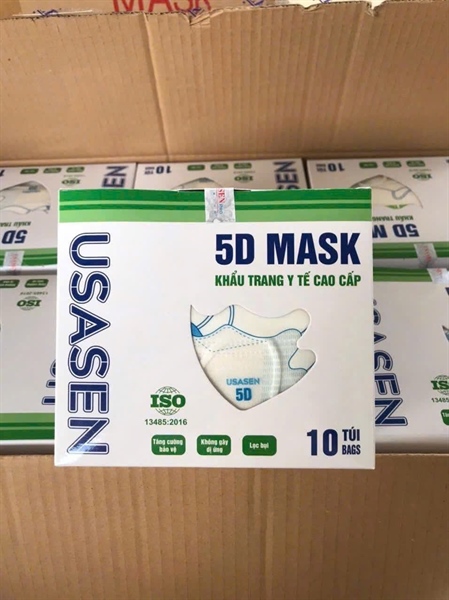 KHẨU TRANG 5D USASEN HỘP 100 CÁI
