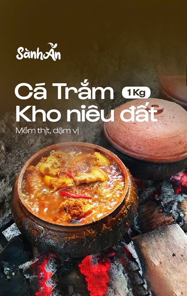 Cá Trắm kho niêu