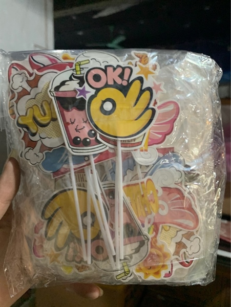 Thẻ cắm gà rán ok