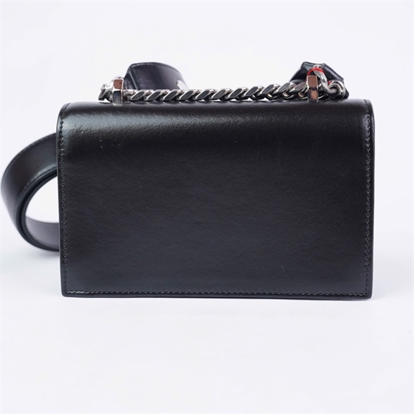 Túi Alexander MC Queen đeo chéo đen sz18 (LN) KG+