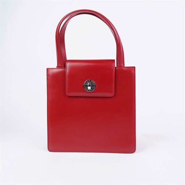 Túi Bvlgari Handle đỏ sz24 (HN) KG+