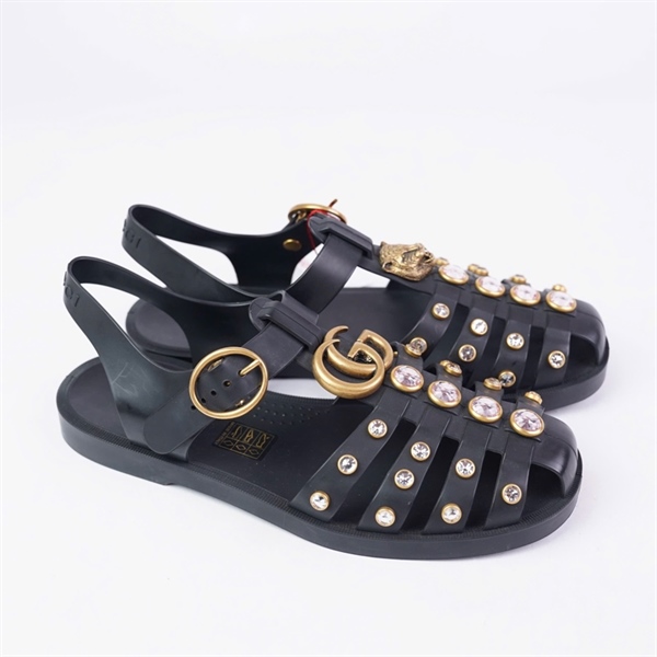 Giày GG đen đính đá sz36 (BMC) KG+