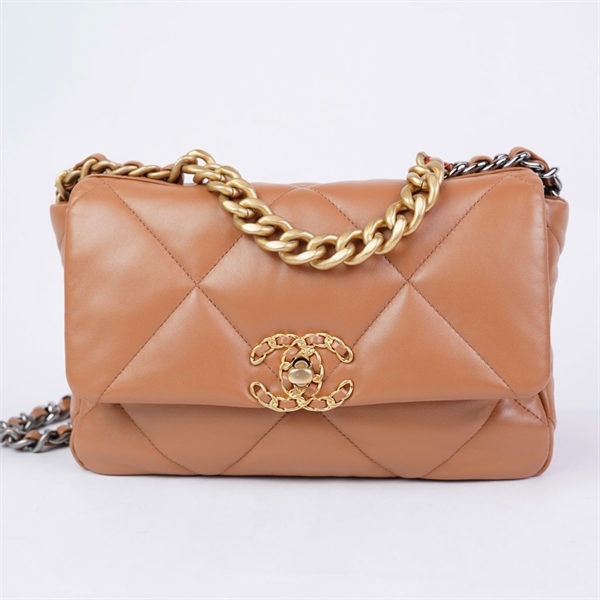 Túi Chanel C19 nâu (NNH4EAUJ) sz25 KG+