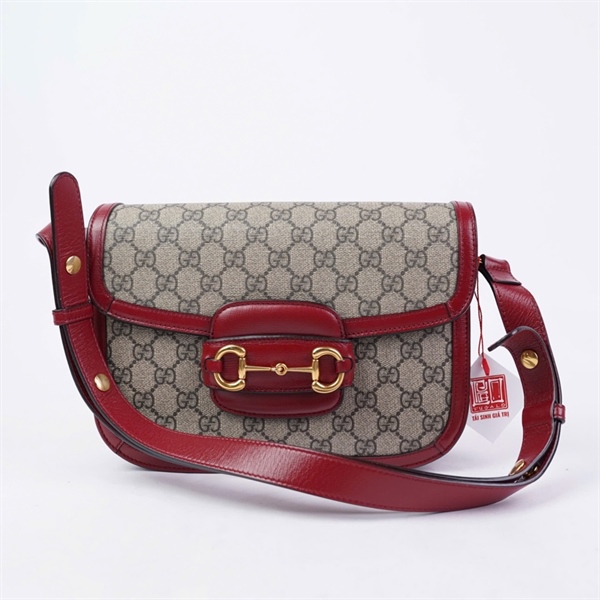 Túi GG 1955 xám viền đỏ (6020204-213317) sz25 (BMC) KG+