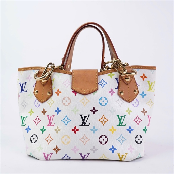 Túi LV Tote trắng hoa màu (SR4100) sz25 (HC)+