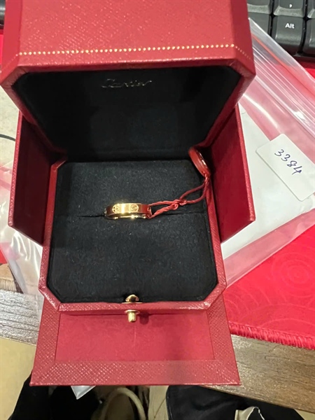 Nhẫn Carier love vàng (266APZ) sz52 (LN) KG+