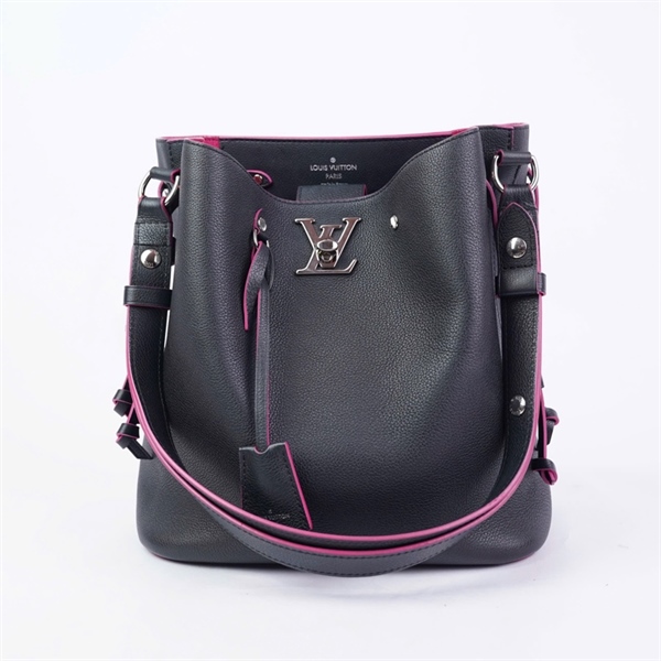 Túi LV Lockme Bucket đen (DU3127) sz25 (BMC) KG+