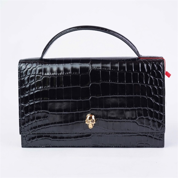 Túi Alexander MC Queen Handle đen sz24 LN) KG+