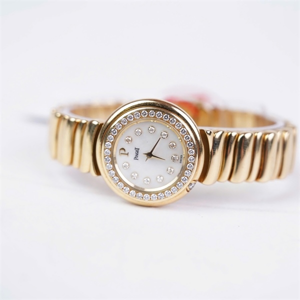 Đồng hồ Piaget vàng mặt trắng kim zin (655269) sz25 (HC) KG+