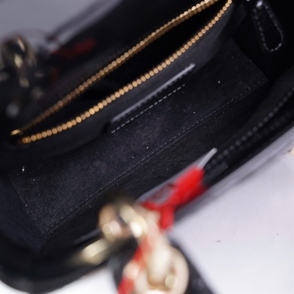 Túi Dior Lady đen bóng (15-MA-0213) szMini KG+