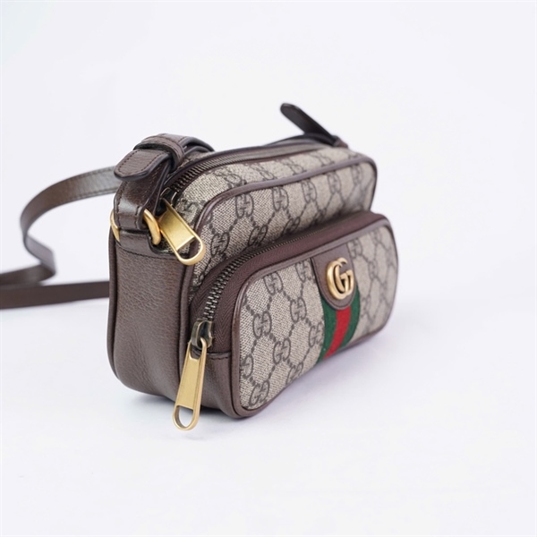 Túi GG đeo chéo xám (722557-2184) sz19 KG+