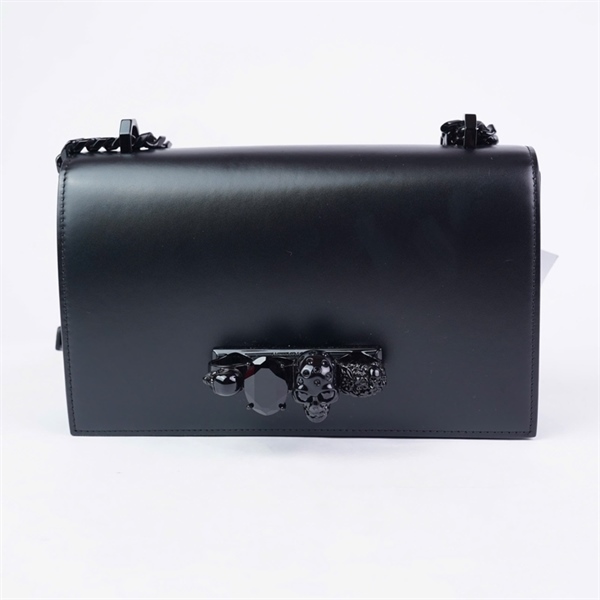 Túi Alexander MC Queen đính đá fulll đen sz24 (LN) KG+