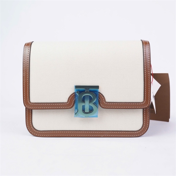 Túi BBR trắng viền nâu sz21 (LN) KG+