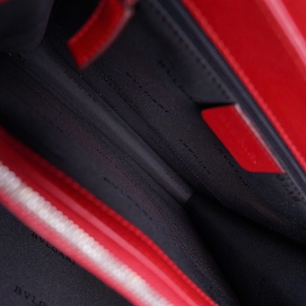 Túi Bvlgari Handle đỏ sz24 (HN) KG+