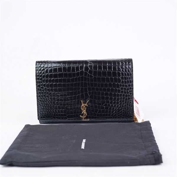 Túi YSL đeo chéo đen sz19 (LN) KG+