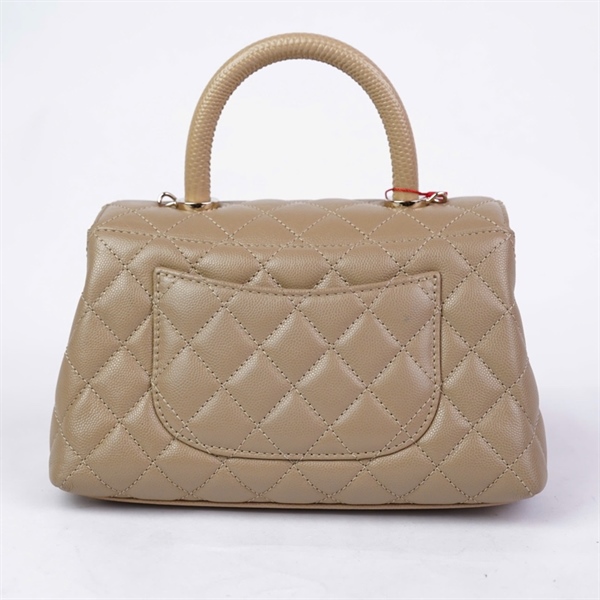Túi Chanel Coco handle nude (ENXU9612) sz23 KG+