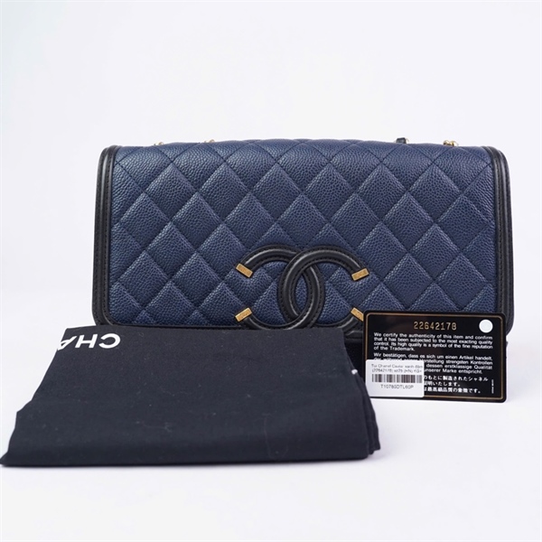 Túi Chanel Caviar xanh đậm (22642178) sz25 (HN) KG+