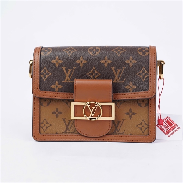 Túi LV Dauphine hoa nâu (FO5119) sz19 (BMC) KG+