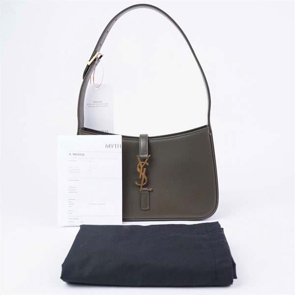 Túi YSL kẹp nách xanh xám (GNR657228-0529) (LN) KG+