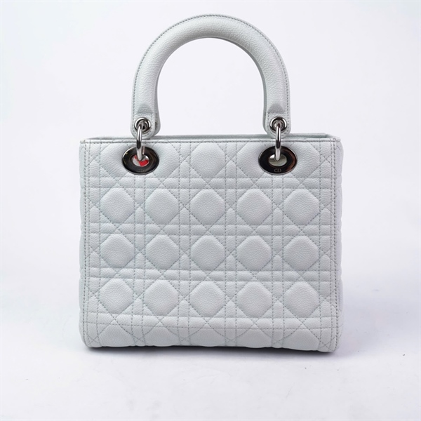 Túi Dior Lady trắng xanh (15-BO-0125) szM (BMC) KG+