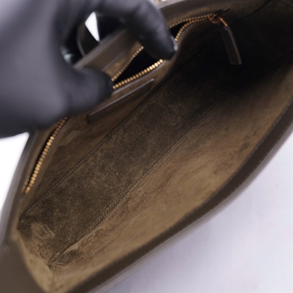 Túi YSL kẹp nách xanh xám (GNR657228-0529) (LN) KG+